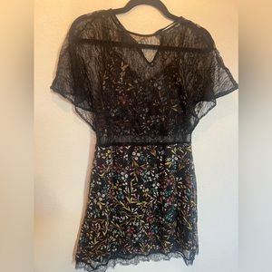 Zara sheer dress size medium
